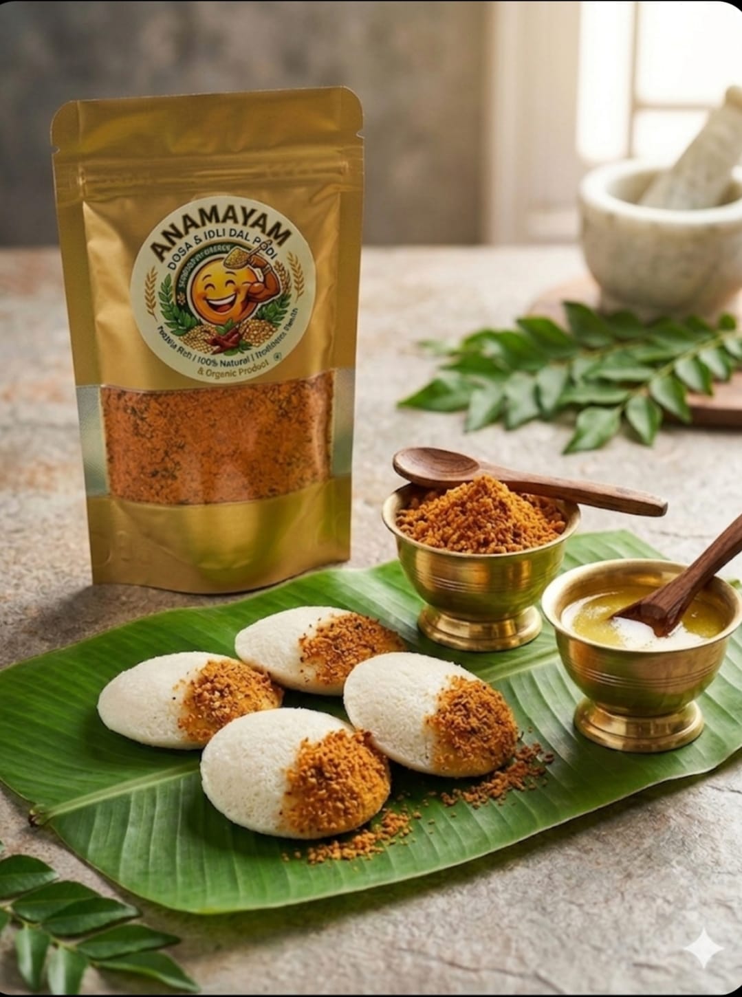 Chilli dal chutney podi