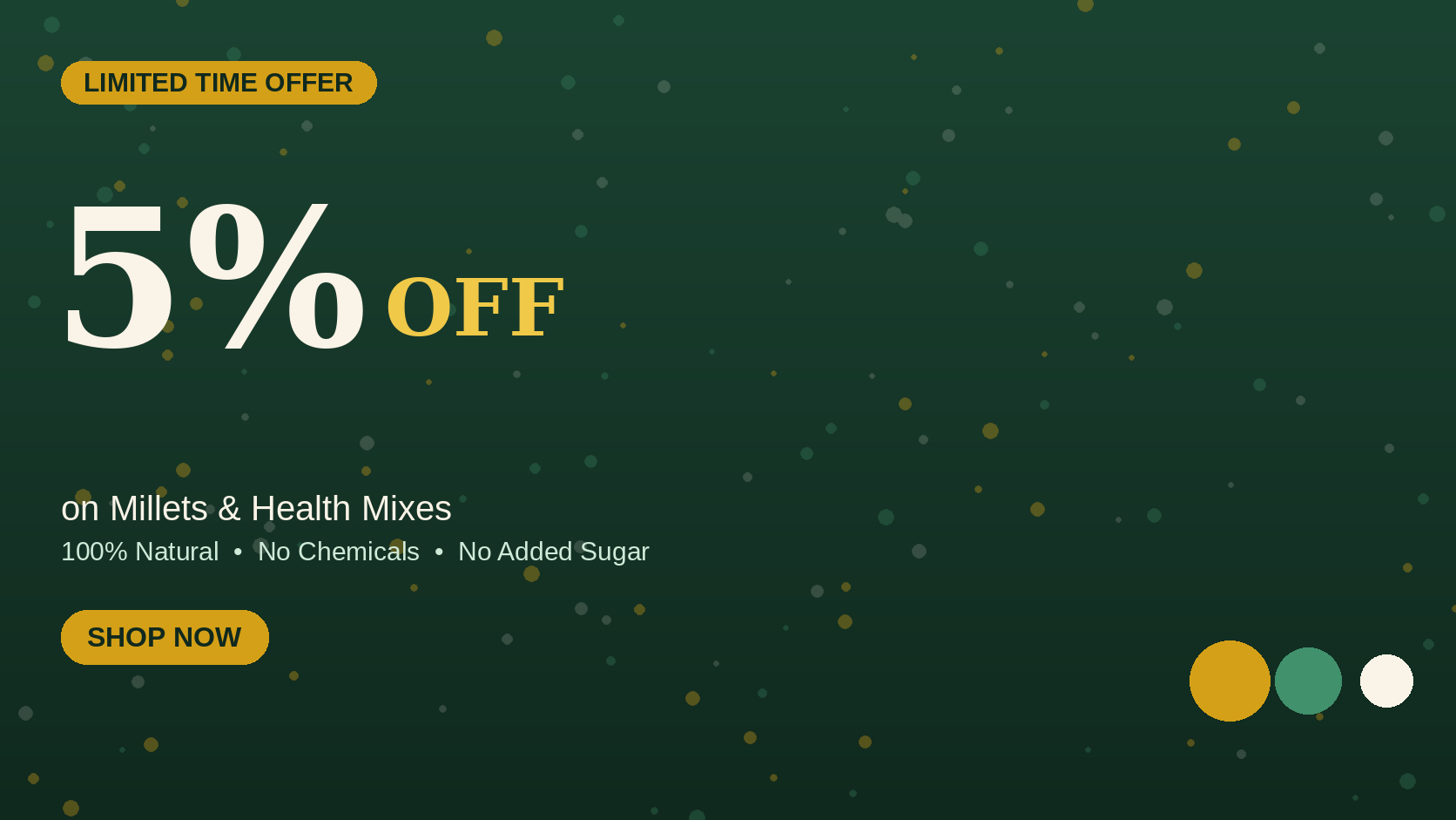 Flat 5% OFF on Millets
