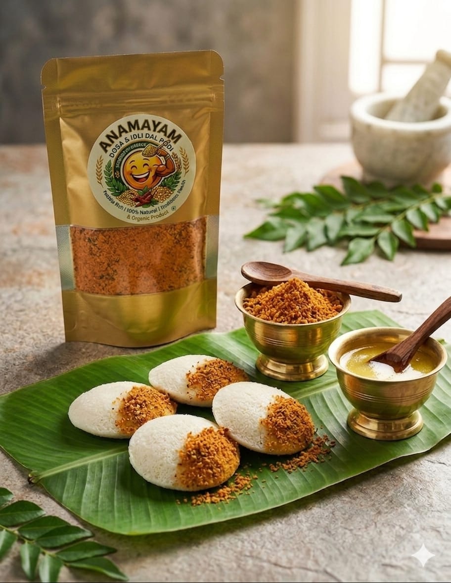 Anamayam Chili dal chutney podi